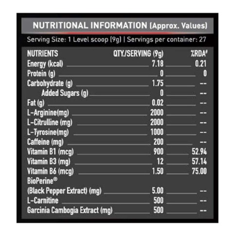 Supplement - MuscleBlaze Pre Workout Ripped, 0.55 lb Raspberry Lemonade Supplement - MuscleBlaze Pre Workout Ripped, 0.55 lb Raspberry Lemonade