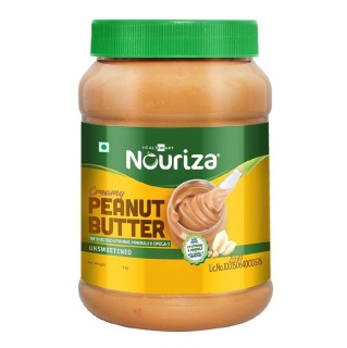 1 - Nouriza Peanut Butter Fortified with Vitamins & Minerals Unsweetened, 1 kg Creamy 1 - Nouriza Peanut Butter Fortified with Vitamins & Minerals Unsweetened, 1 kg Creamy