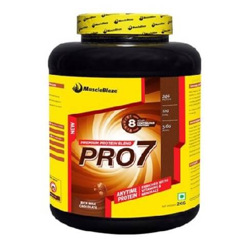 MuscleBlaze PRO7 Protein Blend, 4.4 lb Rich Milk Chocolate