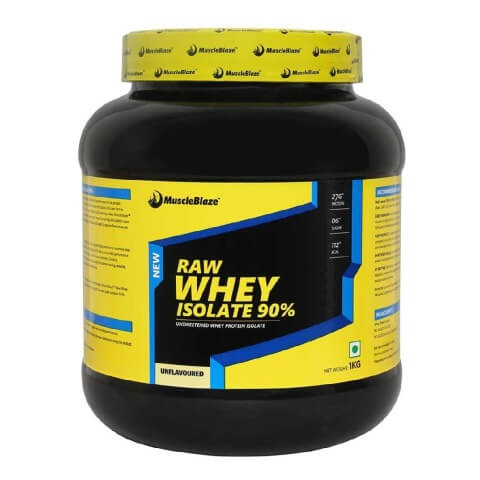 MuscleBlaze Raw Whey Isolate, 2.2 lb Unflavored MuscleBlaze Raw Whey Isolate, 2.2 lb Unflavored