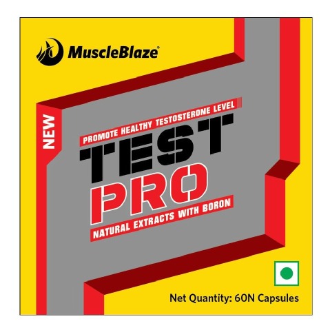 MuscleBlaze Test Pro (Natural Testosterone Booster), 60 capsules Unflavoured MuscleBlaze Test Pro (Natural Testosterone Booster), 60 capsules Unflavoured