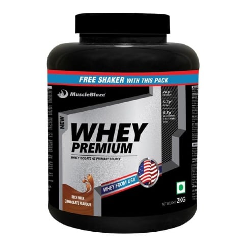 MuscleBlaze Whey Premium, 4.4 lb Rich Milk Chocolate MuscleBlaze Whey Premium, 4.4 lb Rich Milk Chocolate