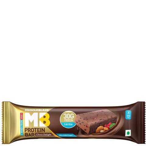MuscleBlaze Hi-Protein Bar (30g Protein), 6 Piece(s)/Pack Choco Delight MuscleBlaze Hi-Protein Bar (30g Protein), 6 Piece(s)/Pack Choco Delight