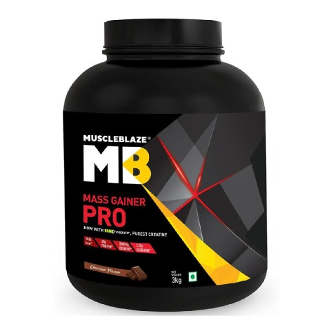MuscleBlaze Mass Gainer PRO with Creapure, 6.6 lb Chocolate MuscleBlaze Mass Gainer PRO with Creapure, 6.6 lb Chocolate