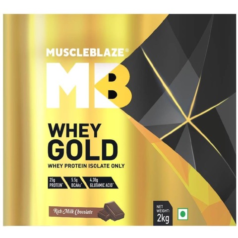 MuscleBlaze Whey Gold, 4.4 lb Rich Milk Chocolate MuscleBlaze Whey Gold, 4.4 lb Rich Milk Chocolate