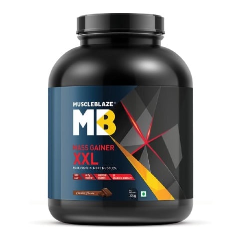 MuscleBlaze Mass Gainer XXL with Complex Carbs and Proteins in 3:1 ratio, 6.6 lb (Chocolate) MuscleBlaze Mass Gainer XXL with Complex Carbs and Proteins in 3:1 ratio, 6.6 lb (Chocolate)