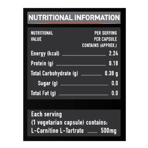 MuscleBlaze L-Carnitine L-Tartrate, 120 capsules Unflavoured MuscleBlaze L-Carnitine L-Tartrate, 120 capsules Unflavoured
