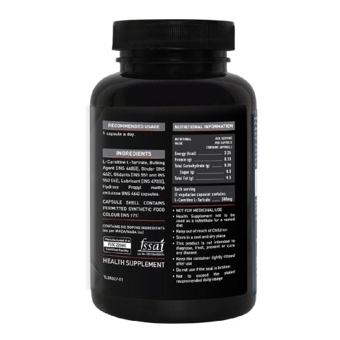 MuscleBlaze L-Carnitine L-Tartrate, 60 capsules Unflavoured MuscleBlaze L-Carnitine L-Tartrate, 60 capsules Unflavoured