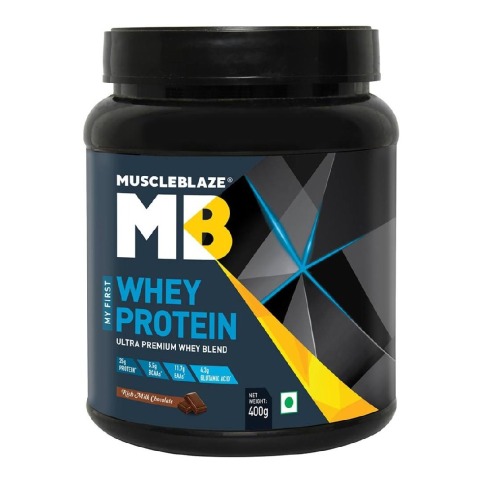 MuscleBlaze Whey Protein My First Whey, 0.88 lb Rich Milk Chocolate MuscleBlaze Whey Protein My First Whey, 0.88 lb Rich Milk Chocolate