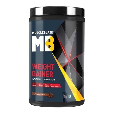 MuscleBlaze Weight Gainer with Added Digezyme, 1.1 lb Chocolate MuscleBlaze Weight Gainer with Added Digezyme, 1.1 lb Chocolate