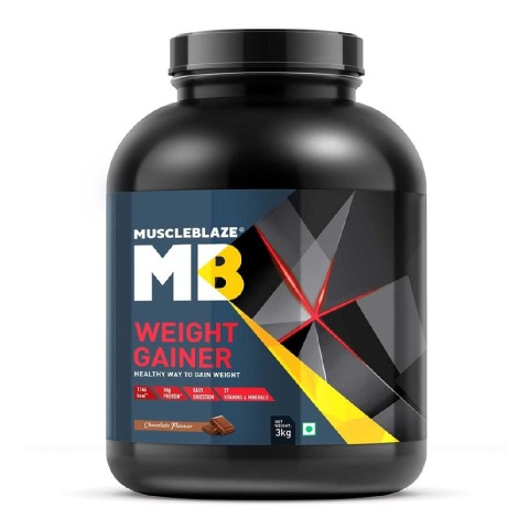 MuscleBlaze Weight Gainer with Added Digezyme, 6.6 lb Chocolate MuscleBlaze Weight Gainer with Added Digezyme, 6.6 lb Chocolate