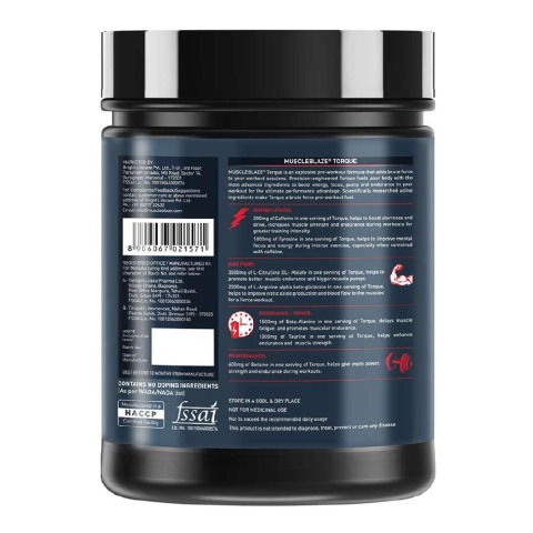 MuscleBlaze Torque Pre-Workout, 1.1 lb Orange MuscleBlaze Torque Pre-Workout, 1.1 lb Orange