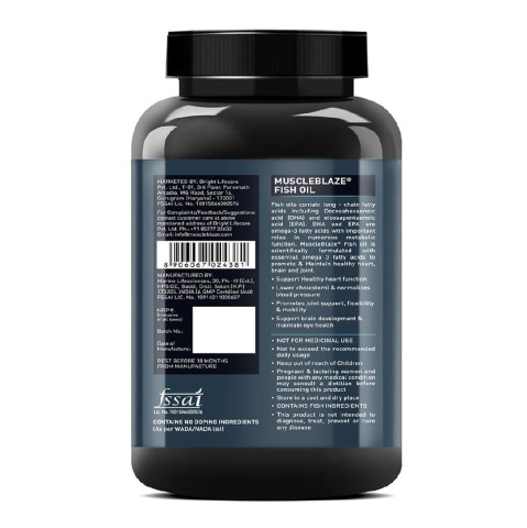 4 - MuscleBlaze Fish Oil (1000 mg), 180 softgels(Benifit) 4 - MuscleBlaze Fish Oil (1000 mg), 180 softgels(Benifit)