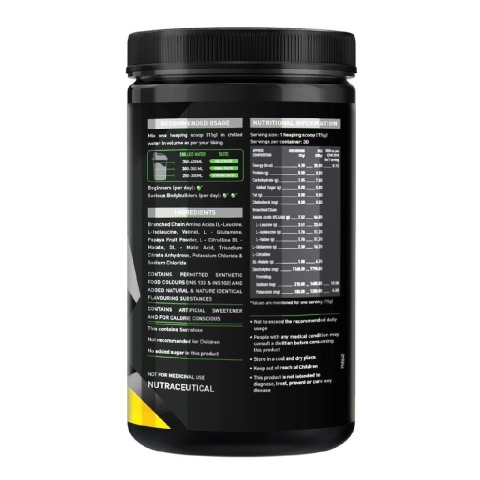 supplementinfo - MuscleBlaze BCAA Pro Intra-workout with BCAA Electrolytes Citrulline Malate & Glutamine, 0.99 lb Green Apple supplementinfo - MuscleBlaze BCAA Pro Intra-workout with BCAA Electrolytes Citrulline Malate & Glutamine, 0.99 lb Green Apple