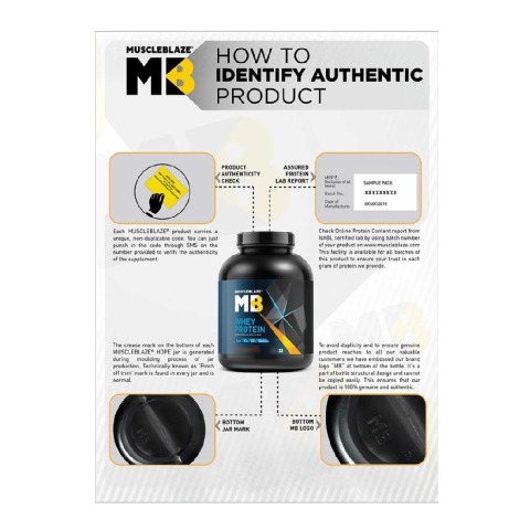 authenticity - MuscleBlaze 100% Whey Protein Supplement Powder with Digestive Enzyme, 2.2 lb 30 Servings (Rich Milk Chocolate) authenticity - MuscleBlaze 100% Whey Protein Supplement Powder with Digestive Enzyme, 2.2 lb 30 Servings (Rich Milk Chocolate)