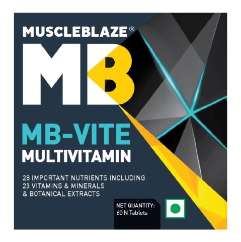 Highlight - MuscleBlaze MB-VITE Multivitamin, Unflavoured 60 tablet(s) Highlight - MuscleBlaze MB-VITE Multivitamin, Unflavoured 60 tablet(s)