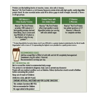 RecommendedUsage - Nouriza My First Protein, 1 kg Banana RecommendedUsage - Nouriza My First Protein, 1 kg Banana