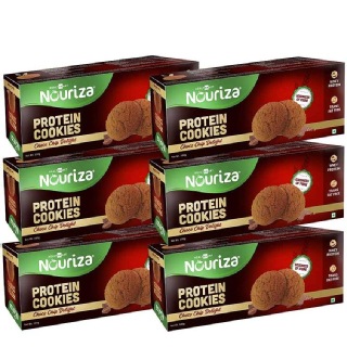 2 - Nouriza Protein Cookies, 6 Piece(s)/Pack Choco Chip (100 g) 2 - Nouriza Protein Cookies, 6 Piece(s)/Pack Choco Chip (100 g)