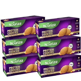 2 - Nouriza Protein Cookies, 6 Piece(s)/Pack Fruit n Nut (100 g) 2 - Nouriza Protein Cookies, 6 Piece(s)/Pack Fruit n Nut (100 g)