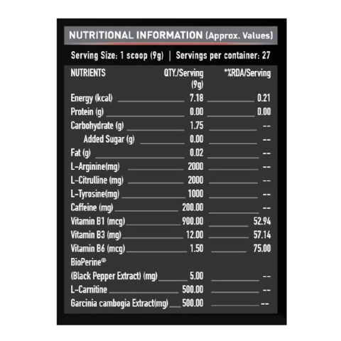 Supplement - MuscleBlaze Pre Workout Ripped, 0.55 lb Raspberry Lemonade Supplement - MuscleBlaze Pre Workout Ripped, 0.55 lb Raspberry Lemonade