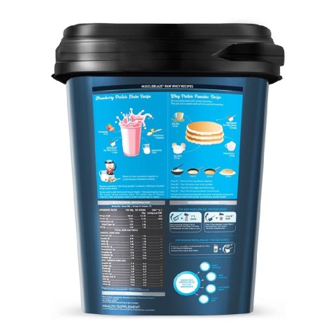 SupplementInfo - MuscleBlaze 80% Raw Whey Protein Supplement Powder, 8.8 lb 133 Servings (Unflavoured) SupplementInfo - MuscleBlaze 80% Raw Whey Protein Supplement Powder, 8.8 lb 133 Servings (Unflavoured)