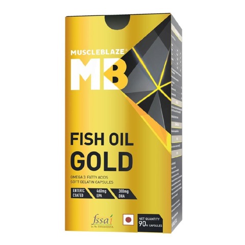 FrontBox - MuscleBlaze Fish Oil Gold, 90 capsules FrontBox - MuscleBlaze Fish Oil Gold, 90 capsules