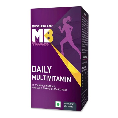 Box - MuscleBlaze Women Multivitamin, 60 capsules Unflavoured Box - MuscleBlaze Women Multivitamin, 60 capsules Unflavoured