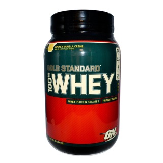 ON (Optimum Nutrition) Gold Standard 100% Whey Protein, French Vanilla Cream 2 Lb