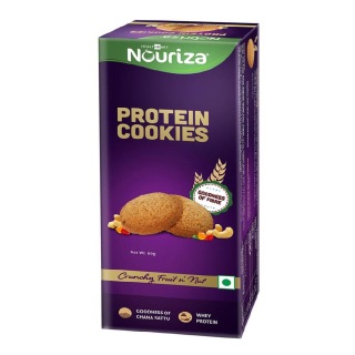 Front1 - Nouriza Protein Cookies, 360 g Fruit n Nut (6 x 60 g) Front1 - Nouriza Protein Cookies, 360 g Fruit n Nut (6 x 60 g)