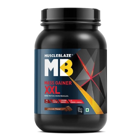 1 - MuscleBlaze Mass Gainer XXL with Complex Carbs and Proteins in 3:1 ratio, 2.2 lb Chocolate 1 - MuscleBlaze Mass Gainer XXL with Complex Carbs and Proteins in 3:1 ratio, 2.2 lb Chocolate