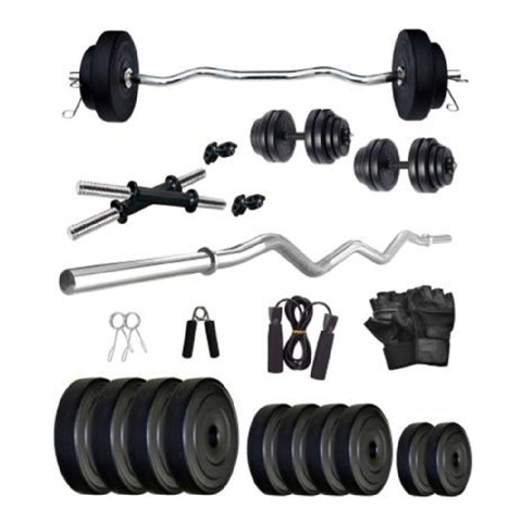2 - Fitmax PVC 20KG COMBO 3 WB SL Home Gym Kit