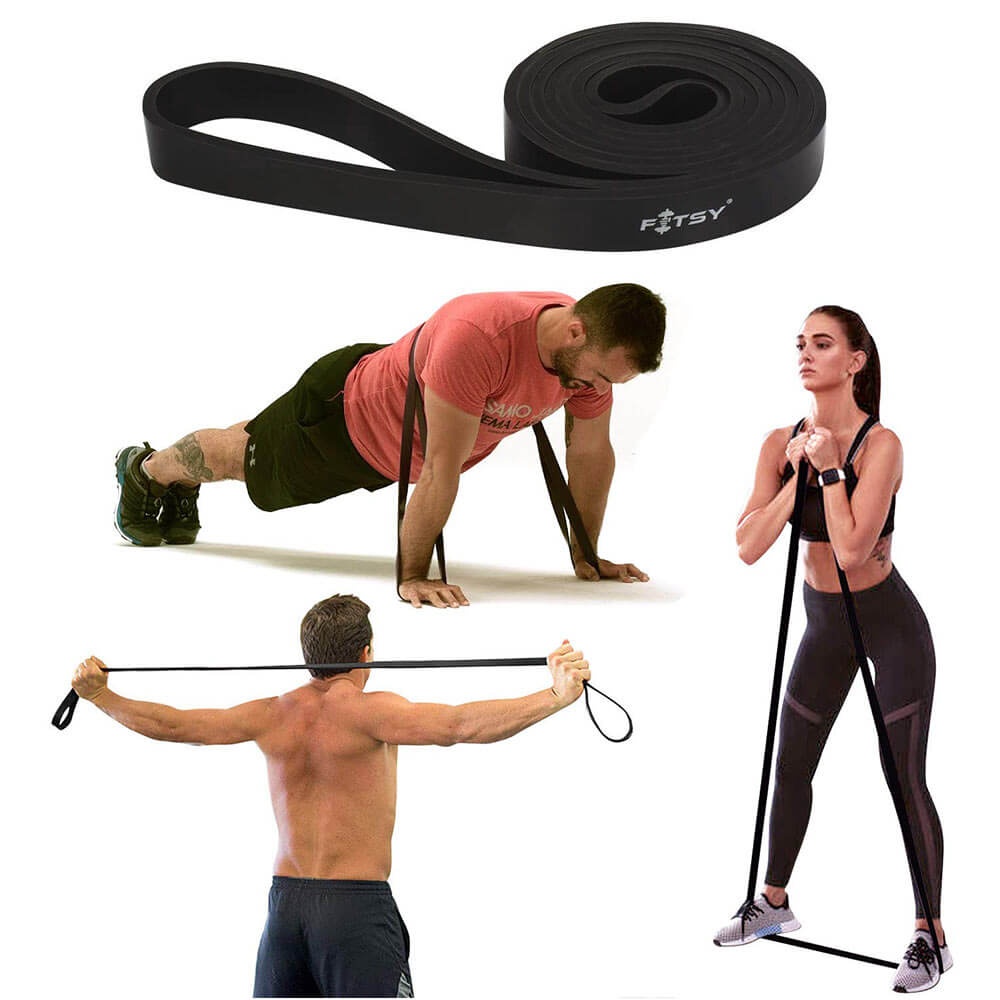 1 - Fitsy Resistance Band,  Black  Free Size 