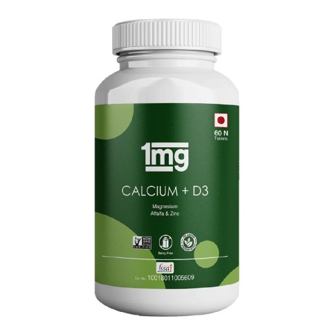 1 - 1MG Calcium + D3,  60 tablet(s)  Unflavoured 