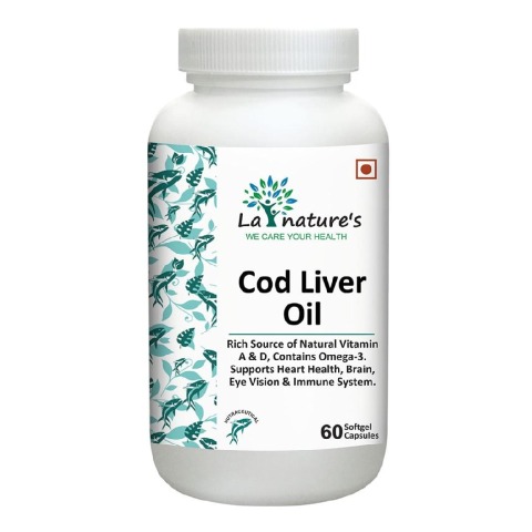 1 - La Nature's Cod Liver Oil,  60 softgels 