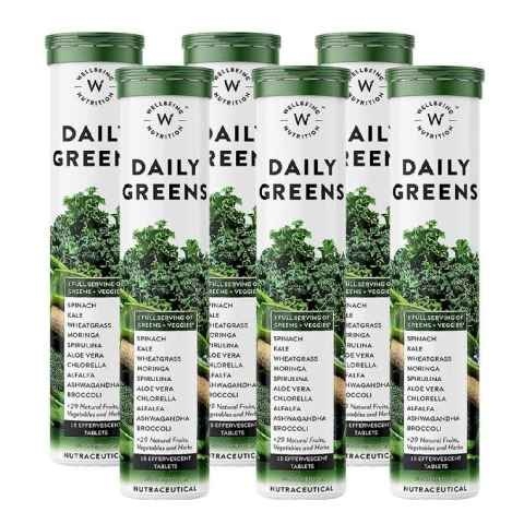 Wellbeing Nutrition Daily Greens 15 tablet(s) Pack of 6