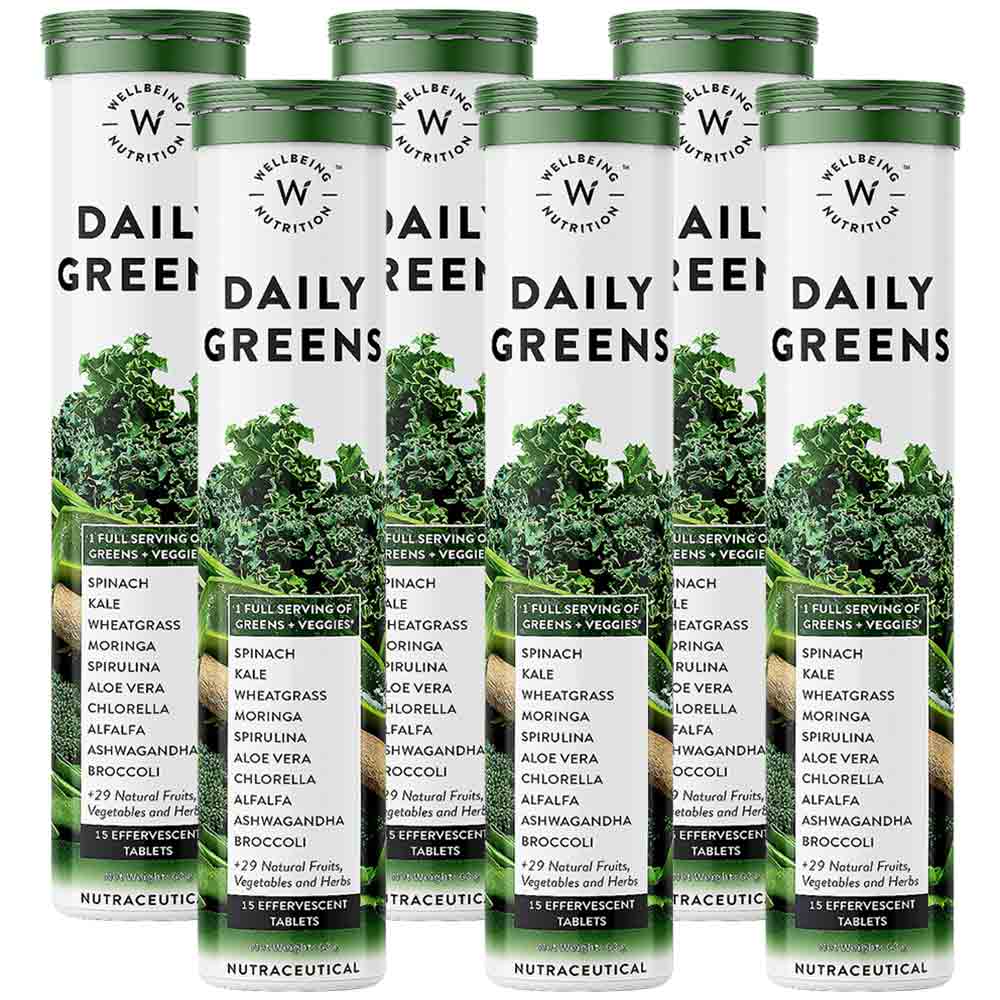 Wellbeing Nutrition Daily Greens 15 tablet(s) Pack of 6