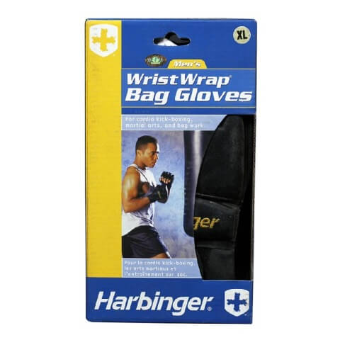 Harbinger Wrist Wrap Bag Gloves (320),  Black  Extra Large 