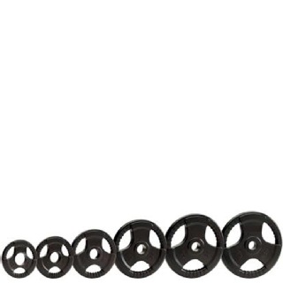 CRUZE Fitness Imported Trigrip Weight Plates Bore Size 31 mm, Black 5 kg
