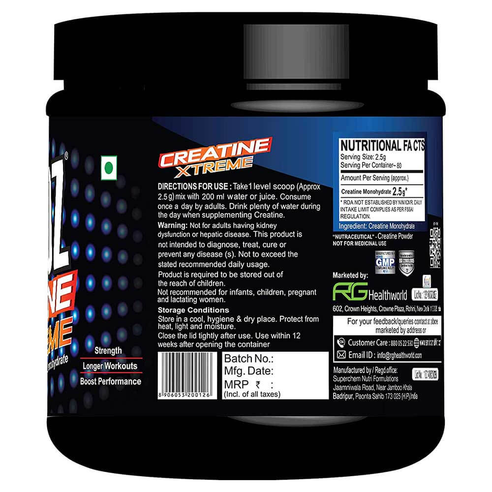 supplementinfo - Aminoz Creatine Extreme,  Unflavoured  0.44 lb 