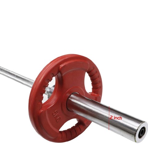 Fitsy Olympic Weight Plates for Gym (Pair),  Red  5 kg 