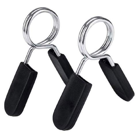 Fitsy Spring Collar - 1IN 2PC,  Silver and Black 