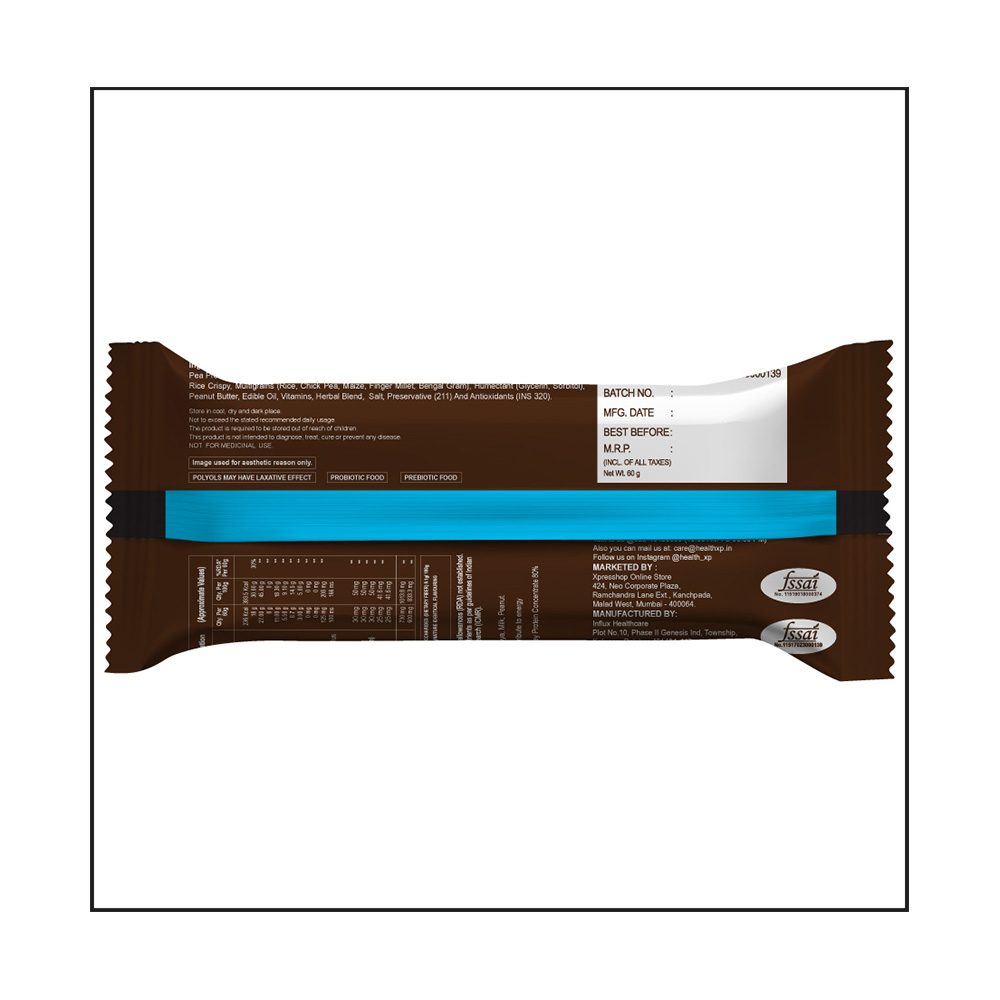 back - HealthXP Protein Bars (18g Protein),  6 Piece(s)/Pack  Coffee 