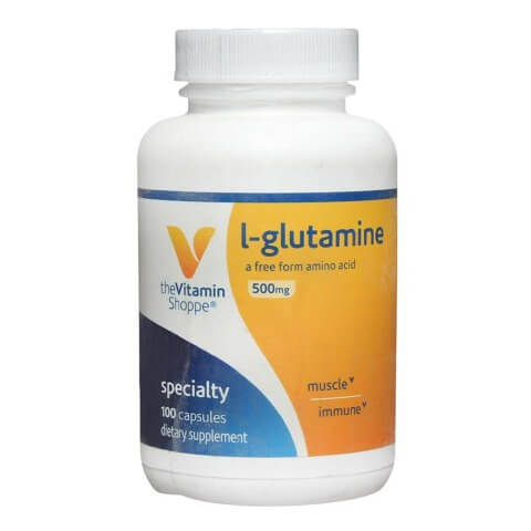 The Vitamin Shoppe L-Glutamine (500 mg),  100 capsules  Unflavoured 