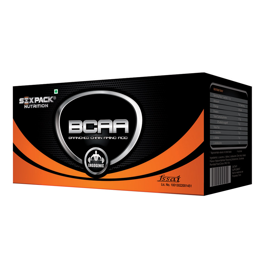 Six Pack Nutrition BCAA,  30 Piece(s)/Pack  30 Servings  Orange 