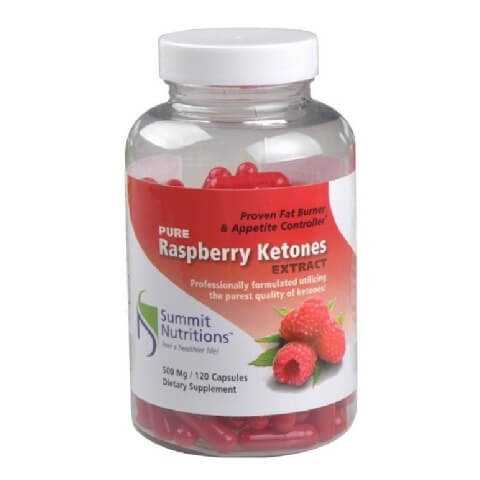 Summit Nutritions Pure Raspberry Ketones Extracts (500 mg),  120 capsules 