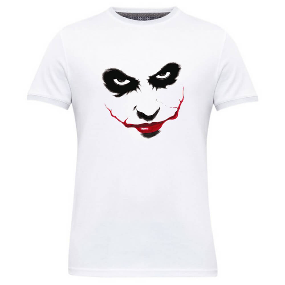 1 - Gym Brute Joker T-Shirt,  White  Medium 