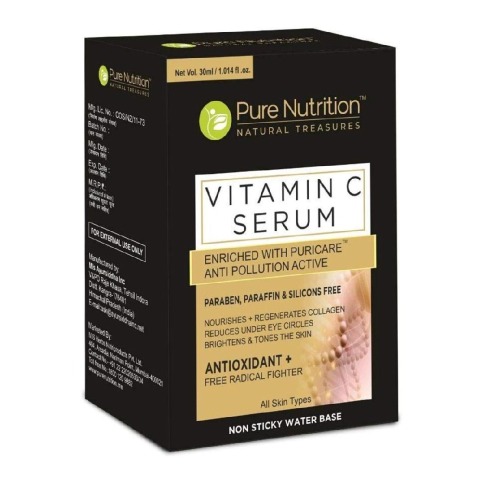 Pure Nutrition Vitamin C Serum,  30 ml  for All Skin Types 