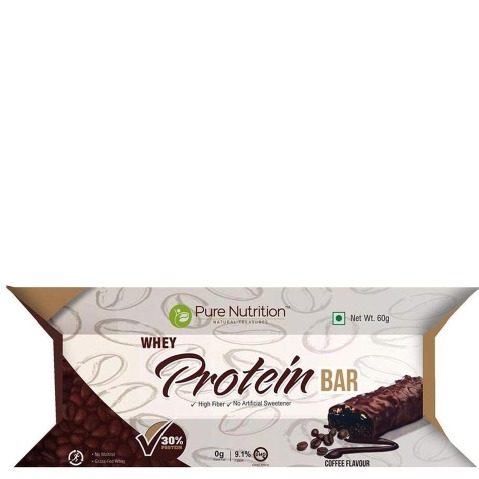 Pure Nutrition Whey Protein Bar, 3 Piece(s)/Pack Coffee