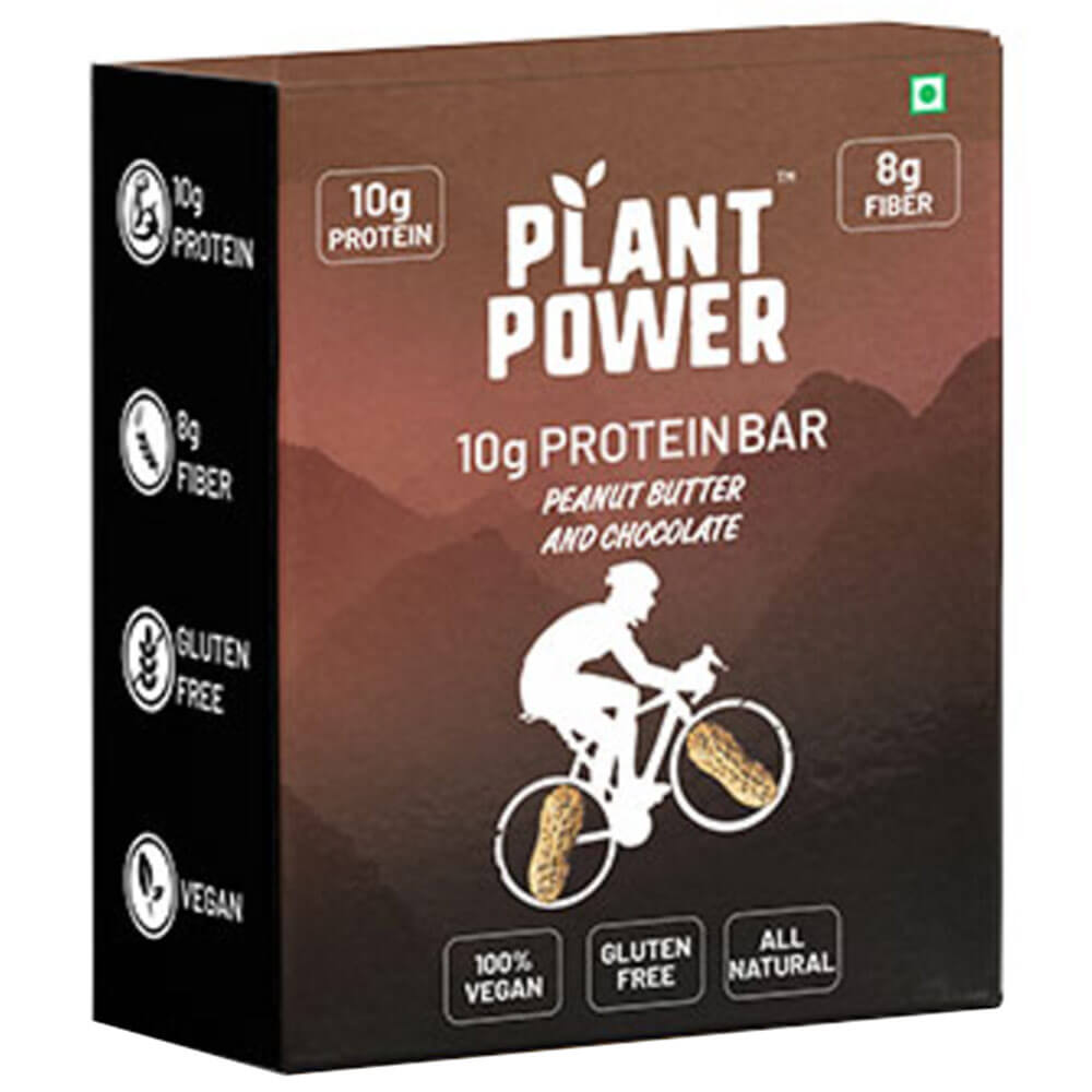 1 - Plant Power 10g Protein Bar,  6 Piece(s)/Pack  Peanut Butter & Chocolate 