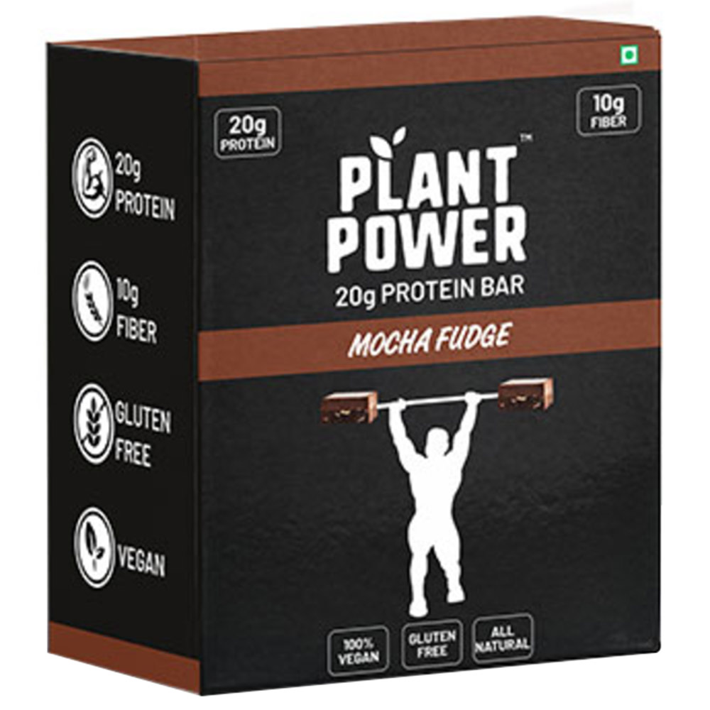 1 - Plant Power 20g Protein Bar,  6 Piece(s)/Pack  Mocha Fudge 